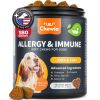 Dog Allergy Relief Chews Itch Relief for Dogs Anti Itch Dog Allergy Chews US Formulated Dog Itching Skin Relief with Salmon Oil Immune Health Seasonal